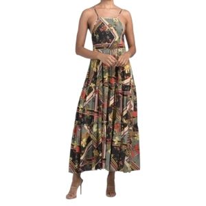 Abel The Label Floral Patchwork Midi Dress
